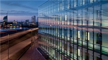 Das Gebäude C des Alfred-Wegener-Instituts in Bremerhaven. Die Fassade hat das Architekturbüro Westphal Architekten BDA aus Bremen gestaltet.