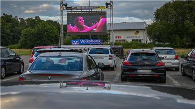 Das Autokino in Debstedt: Das Interesse flacht ab.