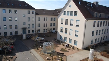 Gebäudekomplex Krankenhaus
