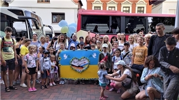 Ukrainische Kindergruppe