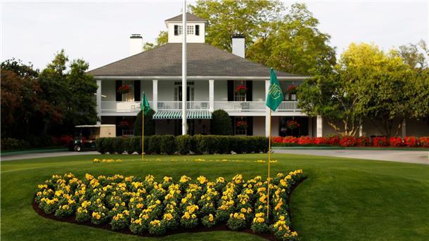 Das Clubhaus und die Blumenpracht des Augusta National Golf Clubs beeindrucken Bernhard Langer immer wieder.  