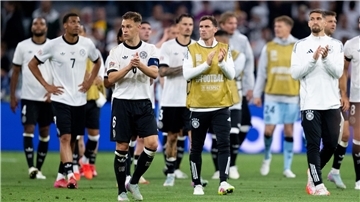 Das deutsche Team nach dem verlorenen Spiel.