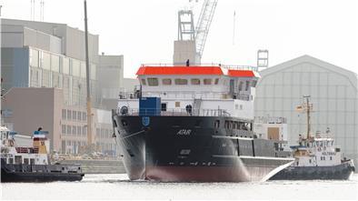 Das Forschungsschiff „Atair“ ist das erste Behördenschiff mit LNG-Antrieb.