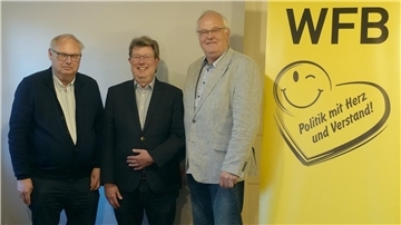 Das Foto zeigt von links: Hubert Fiedler, Jürgen Sausmikat und Jürgen Krenzel.