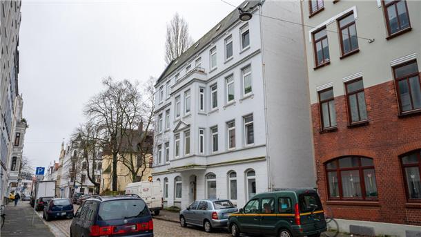 Das Haus Heinrichstraße 35 im Goethequartier.