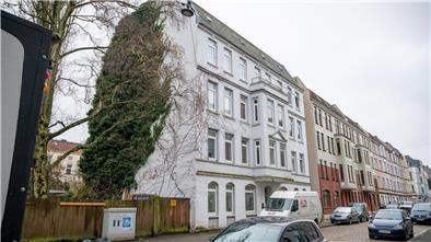 Das Haus in der Heinrichstraße 35 im Goethequartier ist von einer Energiesperre bedroht.