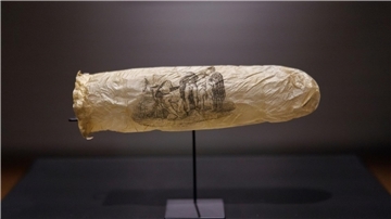 Das Kondom aus dem Jahr 1830 ist mit einer erotischen Zeichnung versehen.