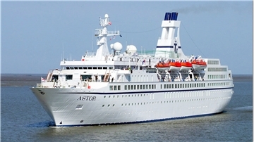 Das Kreuzfahrtschiff "Astor".