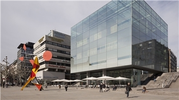 Das Kunstmuseum Stuttgart in der Innenstadt. Es ist in diesem Jahr zum „Museum des Jahres“ gewählt worden.