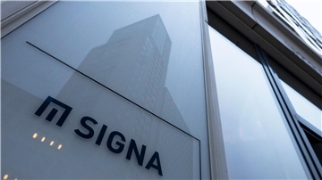 Das Logo des Immobilienunternehmens Signa.