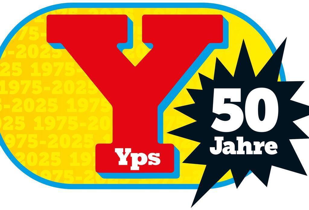 Der Kult-Comic „Yps“ ist wieder da Das Logo vom Jubiläumsheft.