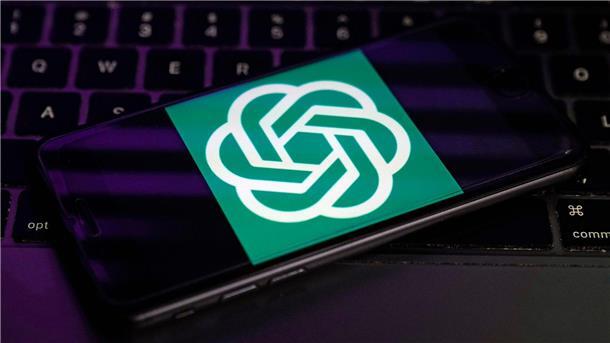 Das Logo von OpenAI, dem Hersteller von ChatGPT: Die Künstliche Intelligenz wird von den Menschen in Deutschland als wichtigste digitale Zukunftstechnologie gesehen.