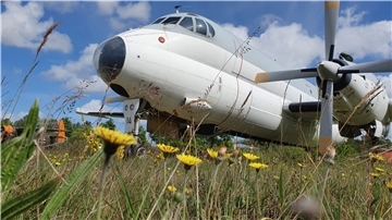 Das Museumsflugzeug Breguet Atlantic im Aeronauticum.