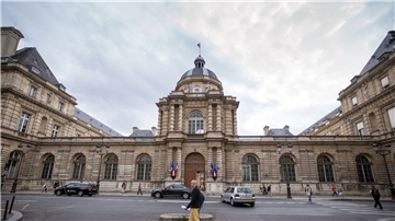 Das Parlamentsgebäude in Paris.