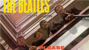 Das Plattencover von „Please Please Me“ von den Beatles.