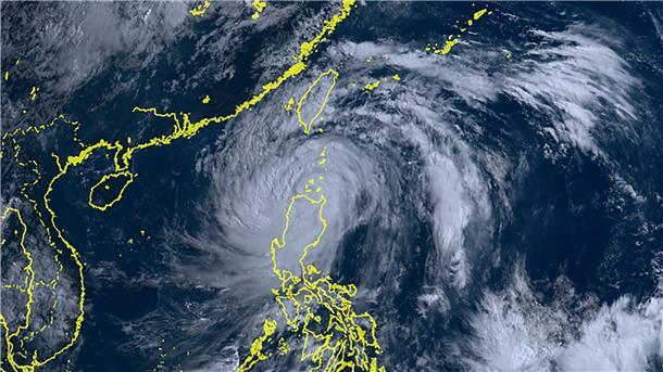 Taifun „Doksuri“ wütet auf den Philippinen Das Satellitenbild zeigt den Taifun „Doksuri“.