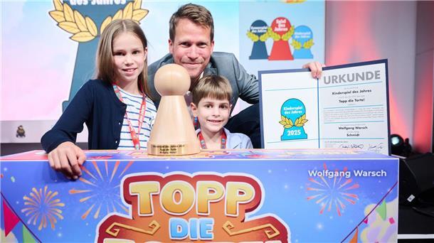 Das Spiel „Topp die Torte!“ hat einen Preis gewonnen.