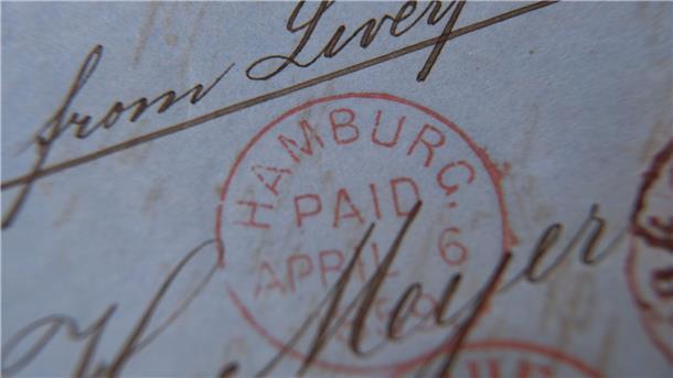 Brief von 1859 für 180.000 Euro versteigert Das Startgebot für den Brief, der mit der größten bekannten Anzahl von 9-Schilling-Briefmarken aus dem Jahr 1859 versehen ist, lag bei 60.000 Euro.