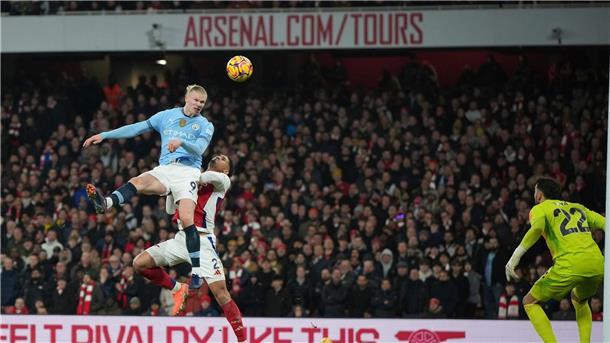 Premier-League-Hammer: Arsenal deklassiert Man City mit 5:1 Das Tor von Erling Haaland (oben) sorgte nur kurz für Jubel bei Manchester City.