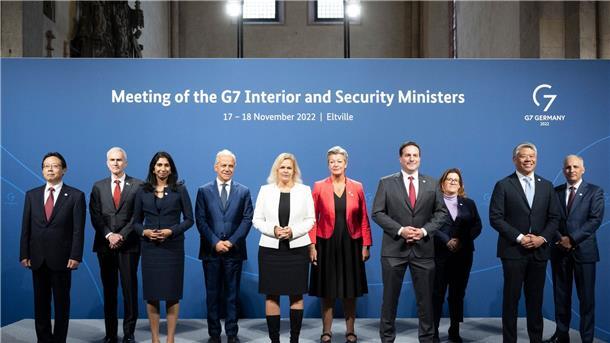 Das Treffen der G7-Innenminister in Eltville.