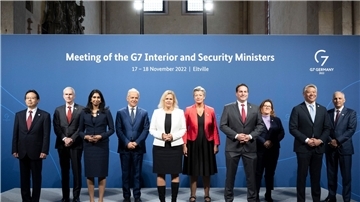 Das Treffen der G7-Innenminister in Eltville.