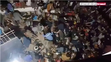 Das Videostandbild zeigt den Schauplatz der Massenpanik in Sanaa.