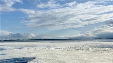 Schaum auf der Nordsee