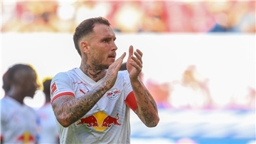David Raum ist einer der zentralen Spieler bei RB Leipzig. (Archiv-Foto)