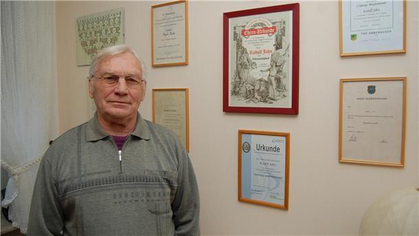 Der Abbehauser Sportabzeichen-Rekordhalter Rudi Jahn.