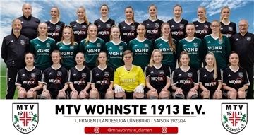 Der aktuelle Landesliga-Kader des MTV Wohnste.