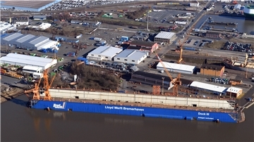 Lloyd-Werft von oben