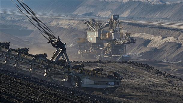 Der Braunkohletagebau Welzow-Süd der Lausitz Energie Bergbau AG (LEAG).