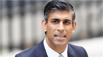 Der britische Premier Rishi Sunak - das „Trugbild des kompetenten Rishi beginnt sich aufzulösen“, kommentiert die Zeitung „Telegraph“.