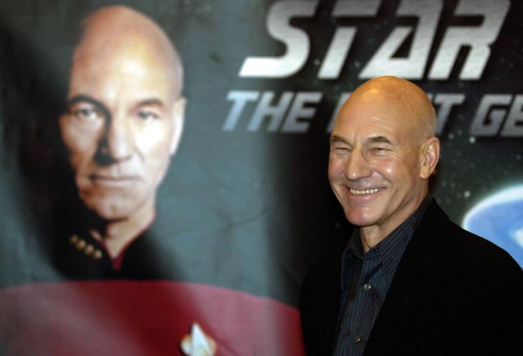 Der britische Schauspieler Patrick Stewart, bekannt als Captain Jean-Luc Picard vom „Raumschiff Enterprise“,.