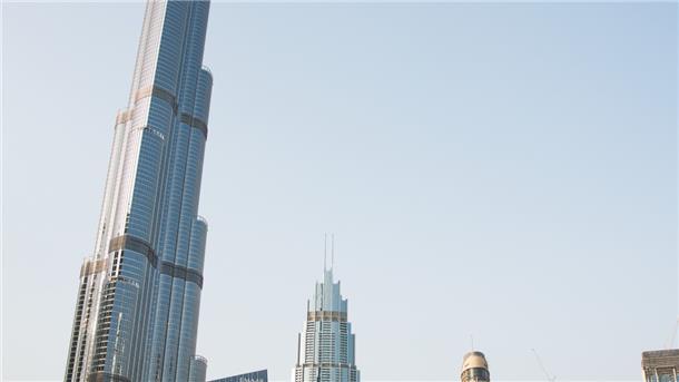 Der Burj Khalifa in Dubai (Vereinigte Arabische Emirate).