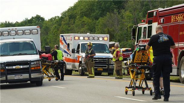 Fünf Tote nach Busunfall nahe der Niagarafälle Der Bus war von den Niagarafällen kommend auf dem Weg nach New York City.