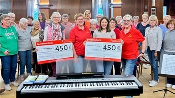 Der Chor zeigte sich erfreut über die positive Resonanz auf das Konzert und darüber nun anderen ein Stück Hoffnung schenken zu können - ganz im Sinne des Konzerttitels.