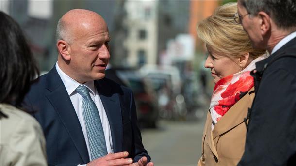 Der designierte Regierende Bürgermeister Kai Wegner (l.) und die künftige Wirtschaftssenatorin Franziska Giffey.