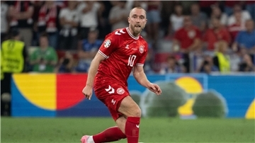 Der Einsatz von Christian Eriksen gegen Deutschland ist gefährdet.
