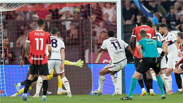 Der entscheidende Moment: Dany Ndoye erzielt das 1:0 gegen Mailand.