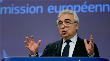 Der Exekutivdirektor der Internationalen Energieagentur Fatih Birol bei einer Konferenz zum Thema Energie in Brüssel.