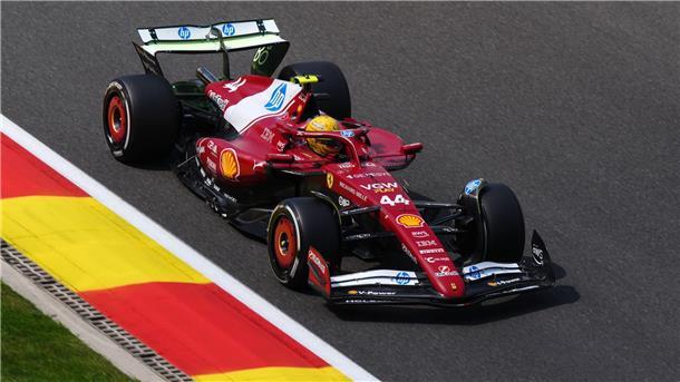 Hamilton im Ferrari unter Druck: Der Kampf gegen sich selbst Der Ferrari funktioniert noch nicht so, wie Hamilton das will.