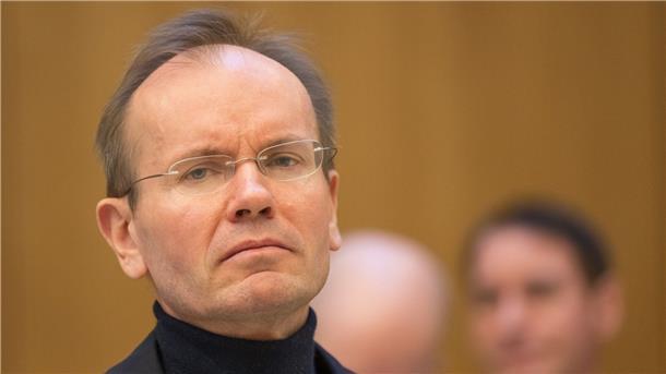 Der frühere Wirecard-Vorstandschef Markus Braun am zweiten Verhandlungstag im Gerichtssaal in München.