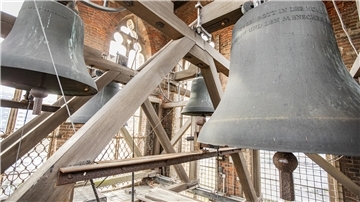 Der Glockenstuhl der Großen Kirche in Bremerhaven ist dringend sanierbedürftig.