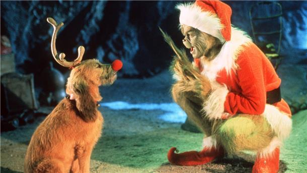 TV-Tipp heute: Der Grinch - Super RTL, 20.15 Uhr Der Grinch sitzt vor einem Hund.