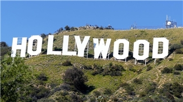 Der „Hollywood“-Schriftzug auf Mount Lee in Los Angeles.