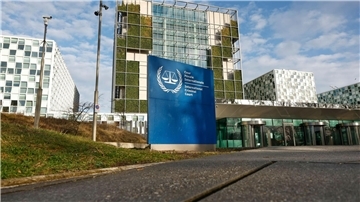 Der Internationale Strafgerichtshof in Den Haag. 