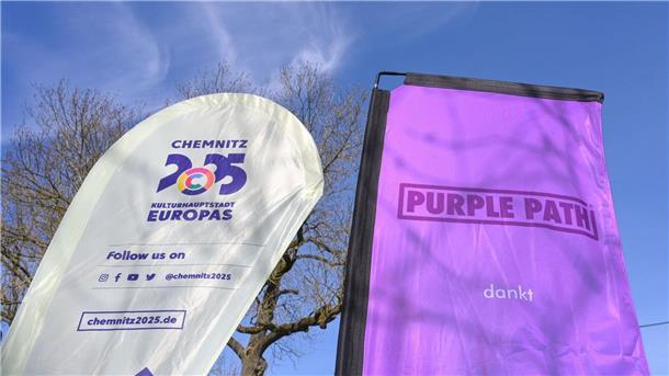 Chemnitz: Neues Kunstwerk am Skulpturenweg „Purple Path“ Der Kunst- und Skulpturenweg Purple Path verbindet die Orte in der Kulturhauptstadt und Region Chemnitz.