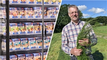 Der Landvolk-Vorsitzende Jan Heusmann sieht in den Abbildungen eine Vielfalt, die es auch auf seinem Hof gibt.