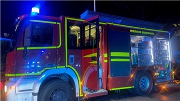 Der Notruf bei der Feuerwehr ging am Sonntag kurz nach 19 Uhr ein.